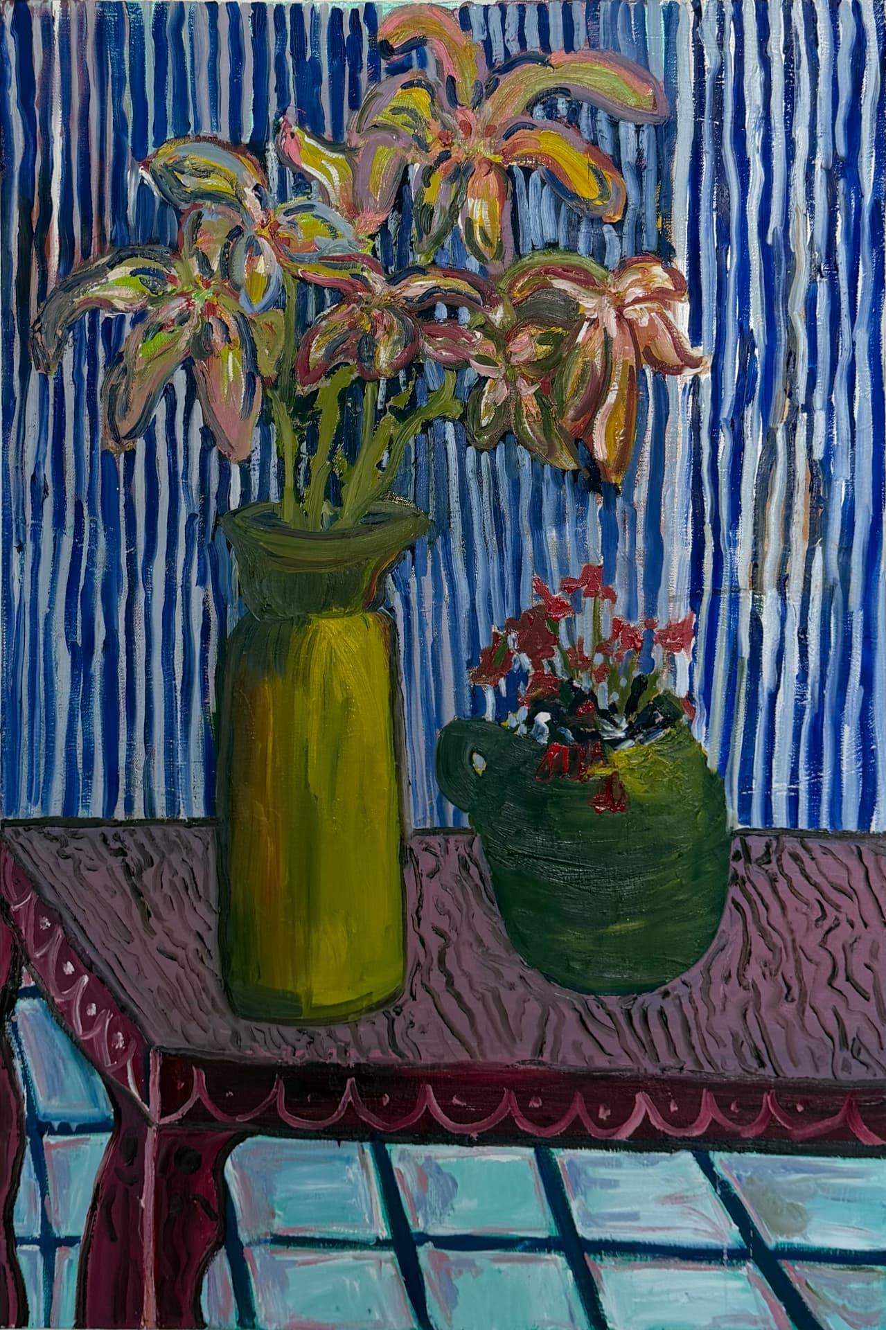 striped poppies